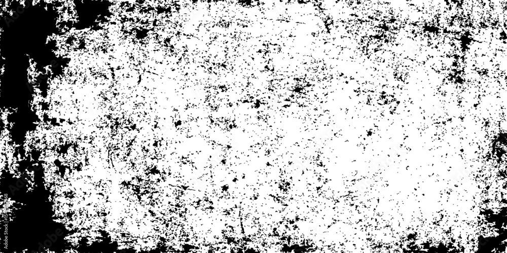 Fototapeta premium black on white antique rough grunge and white rough vintage distress backdrop, vector black and white grunge abstract background.