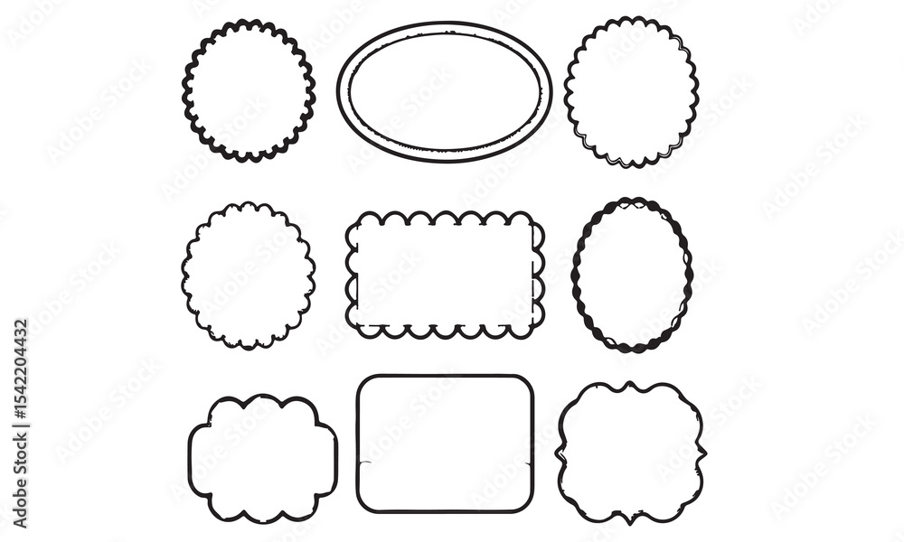 Fototapeta premium Vintage frames set