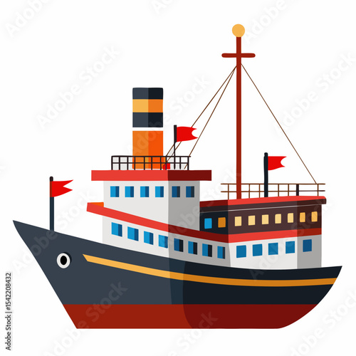 ship in the sea