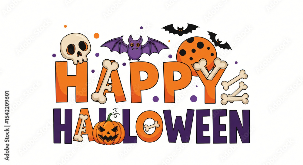 Halloween Celebration Background with Spooky Elements Halloween Celebration Background with Spooky Elements