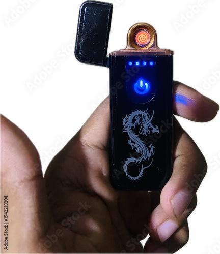 Electric lighter in hand