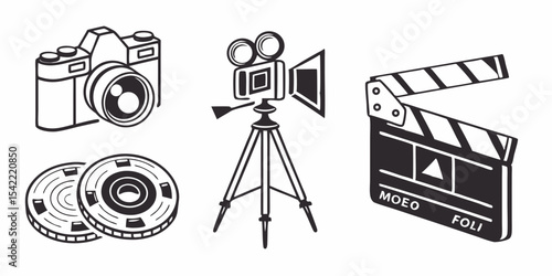 movie camera and film