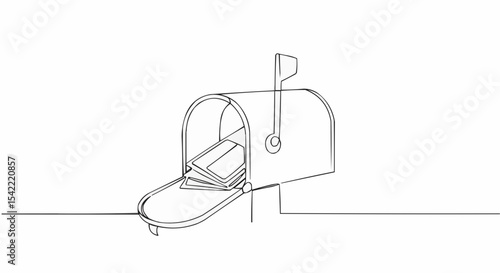 Mailbox Filled with Letters