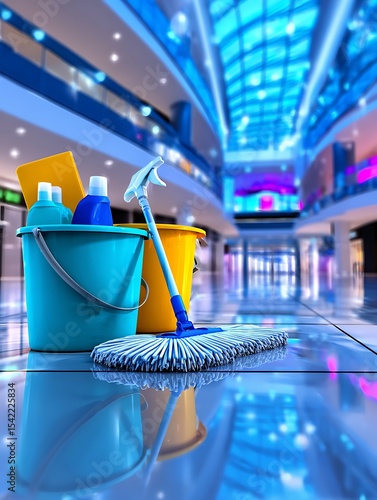 Shopping mall cleaning supplies