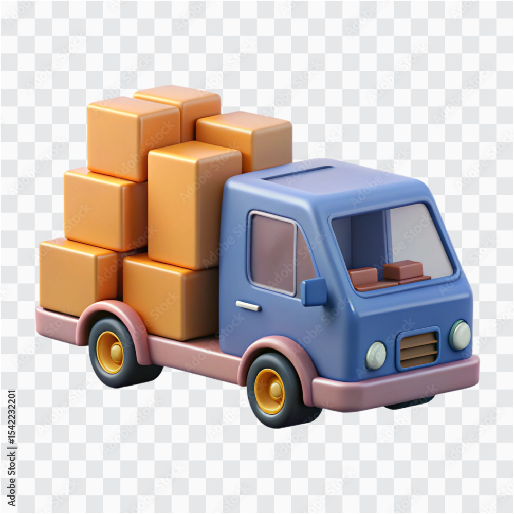 3D Express Delivery Truck Icon PNG | Fast Shipping, Logistics, Courier Service Illustration 3D Express Delivery Truck Icon PNG | Fast Shipping, Logistics, Courier Service Illustration