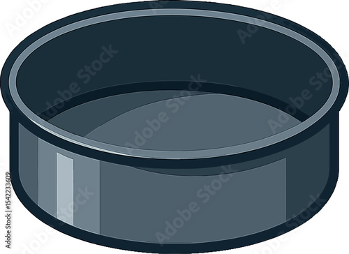 Round baking pan suitable for various cooking and baking tasks in the kitchen