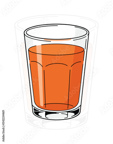 Highball glass vector art, bartender style drinkware