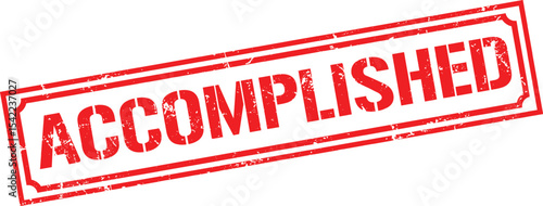 Grunge stamp accomplished