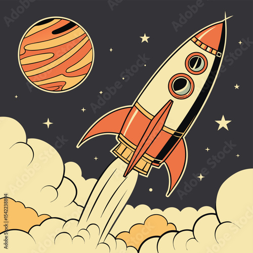 rocket in space