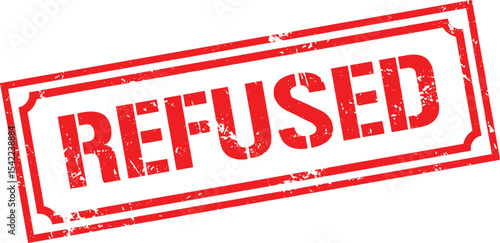 Grunge stamp refused