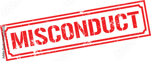 Grunge stamp misconduct