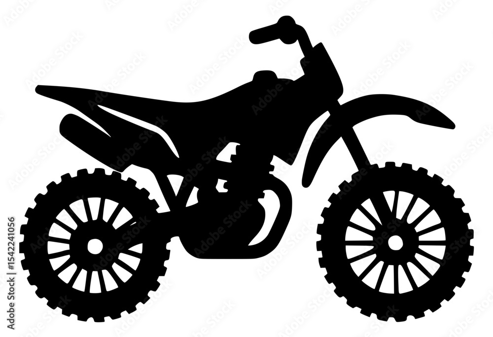 Fototapeta premium silhouette of a motorcycle