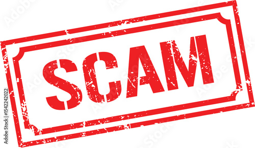 Grunge stamp scam