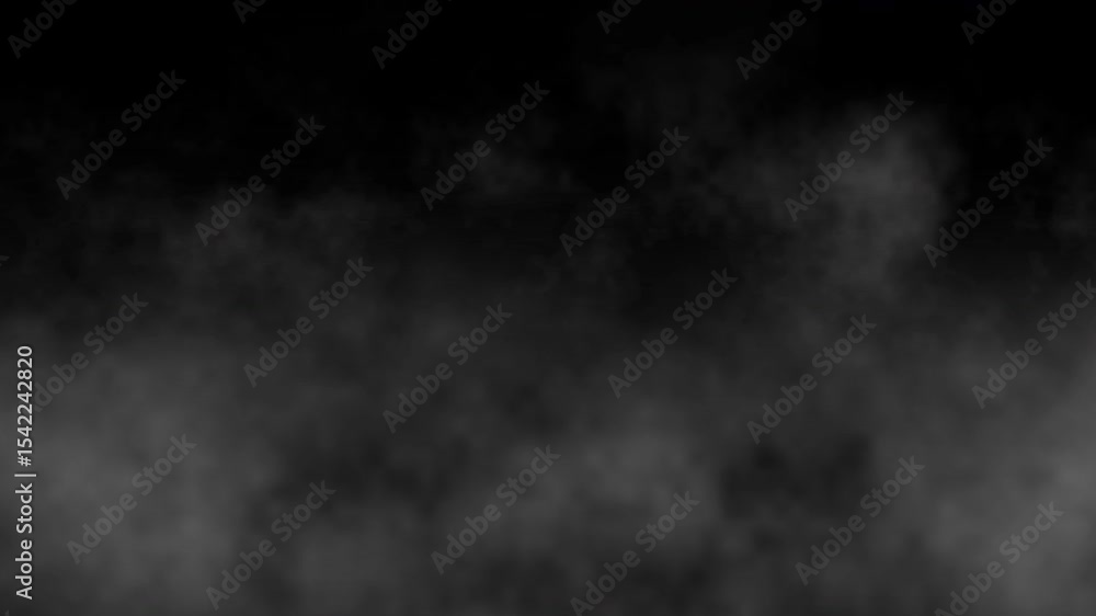 White smoke or steam slowly moving on black background. Gray fog effect isolated on black screen background. Rising smoke overlay. Loop, 4K White smoke or steam slowly moving on black background. Gray fog effect isolated on black screen background. Rising smoke overlay. Loop, 4K