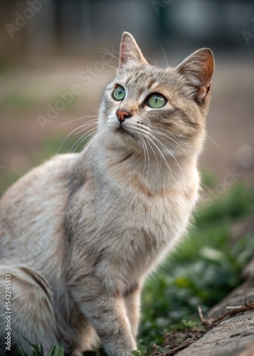 Wallpaper Mural cat in the garden Torontodigital.ca