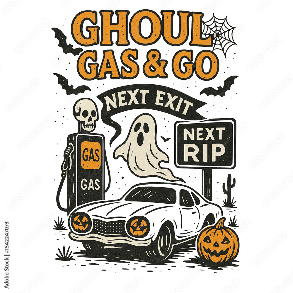 Spooky Halloween Gas Station PNG Spooky Halloween Gas Station PNG