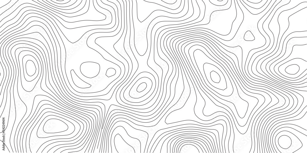 Obraz premium Topographic map background. Topo contour map on white background.