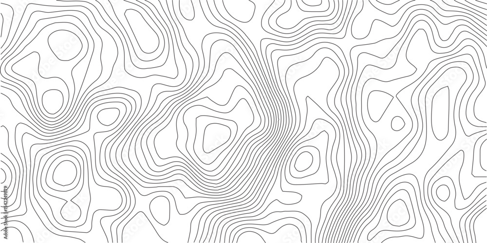 Fototapeta premium Topographic map background geographic line map with elevation assignments. Modern design with White background with topographic wavy pattern design.paper texture Imitation of a geographical map shades