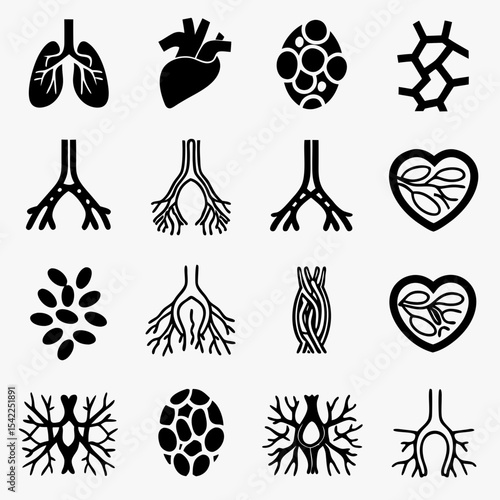 health icon vector set