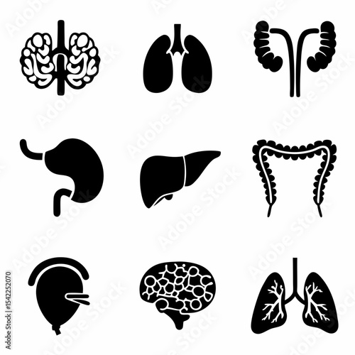 health icon vector set