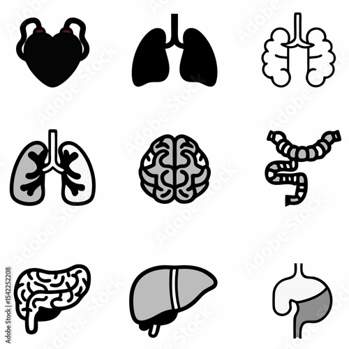 health icon vector set