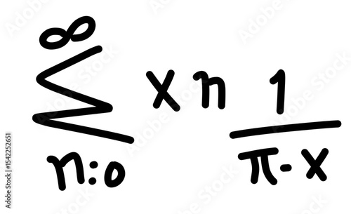 Hand Drawn scientific and mathematical calculations