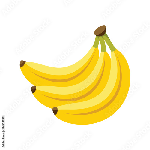 ripe bananas in bunch and peeled isolated on white