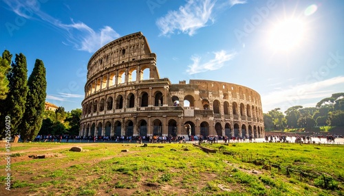 Fotografie "Colosseum in ancient Rome, captured, Colosseum in rome italy , colosseum in rom