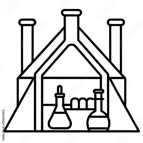 vector illustration of test tubes