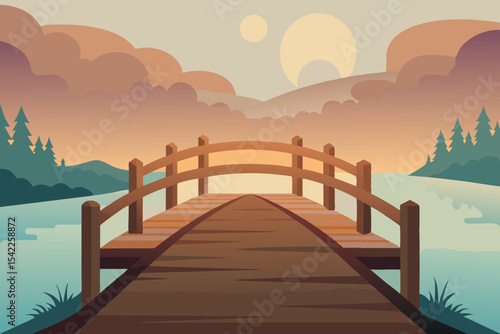 sunrise over the lake