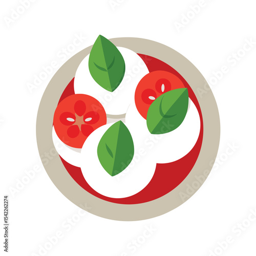 Delicious Caprese Salad Fresh Mozzarella, Tomatoes, and Basil