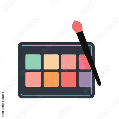 Eyeshadow Palette with Makeup Brush Colorful Cosmetic Kit