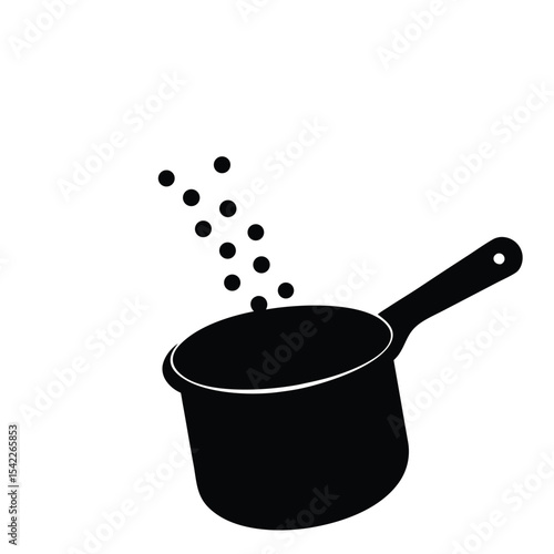 cast iron frying pan isolated