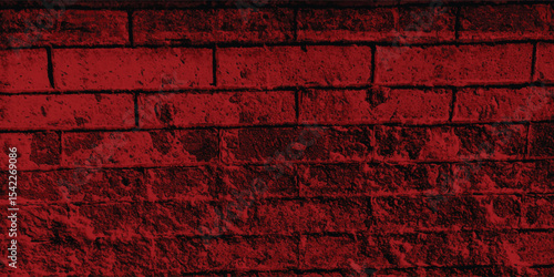 Detailed surface of an old retaining wall, revealing marks of age and a pervasive, atmospheric red hue with dark contrasts.
