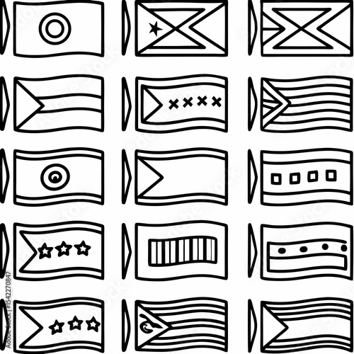 latin american flags. Native Textile Style Flags – Tribal Fabric Inspired
