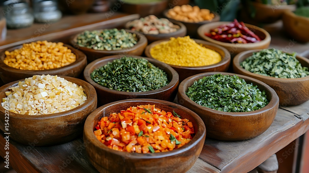 spices and herbs in a market spices and herbs in a market