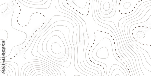 Topographic map background. Geographic line map with elevation assignments. Contour background geographic grid. Vector illustration