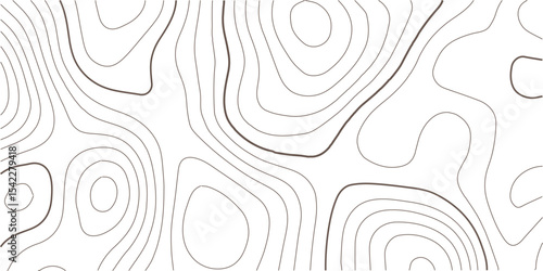 Topographic map background. Geographic line map with elevation assignments. Contour background geographic grid. Vector illustration