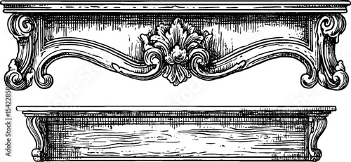 Neo gothic and french bois fireplace mantles design for home decor and architectural inspiration