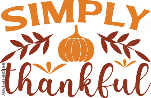 thankful typography design