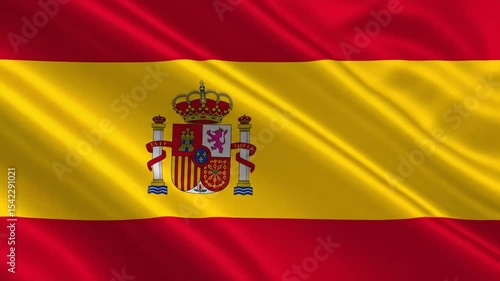 Wallpaper Mural Spanish flag fluttering background video Torontodigital.ca