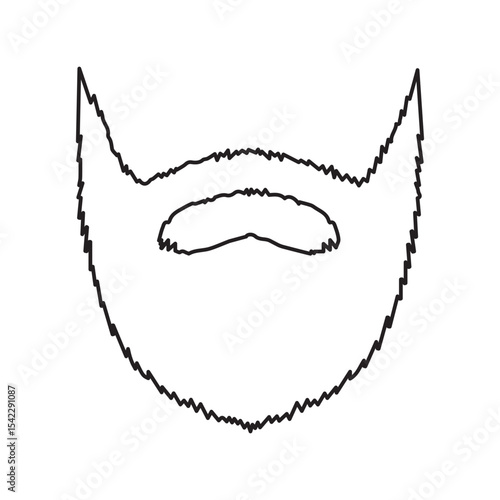 goatee line icon