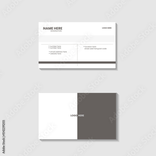 Modern and Minimalist business card template