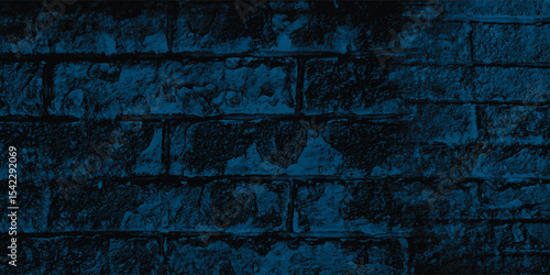 Vertical and horizontal lines of a textured blue wall, creating a strong sense of structure and orderly repetition.
