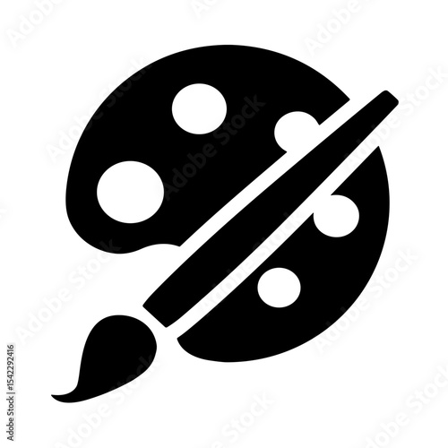 Artist Palette with Brush