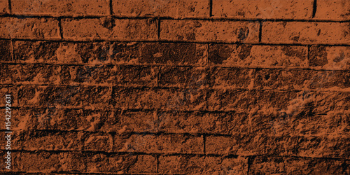 Abstract composition of a dark, reddish-brown-tinged wall, creating a moody, evocative, and visually deep atmosphere with a vignette.
