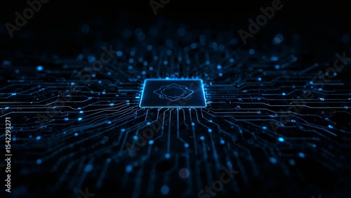 Abstract technology background, modern computer world concept