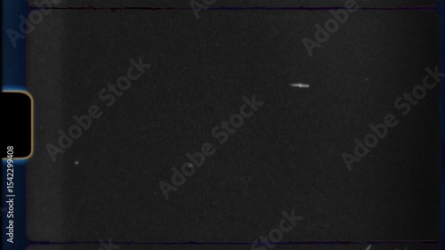 Authentic Super 8 Film Frame Overlay, Vintage Nostalgic Retro Film Effect.