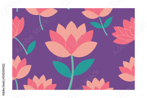 floral background with pink flowers