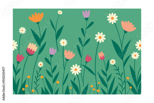 spring flowers background
